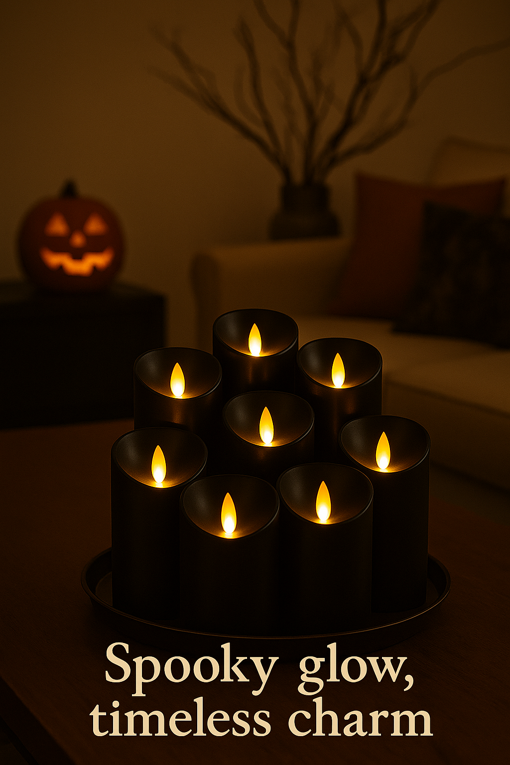 Black Flameless Candles