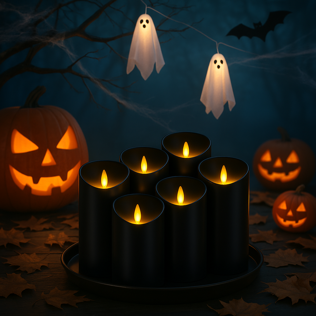 Black Flameless Candles