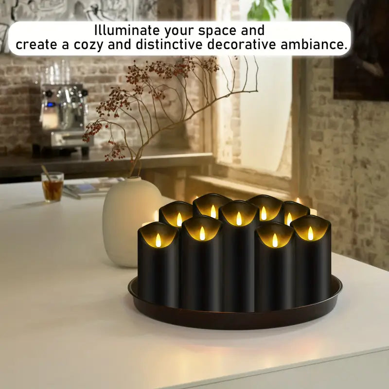 Black Flameless Candles