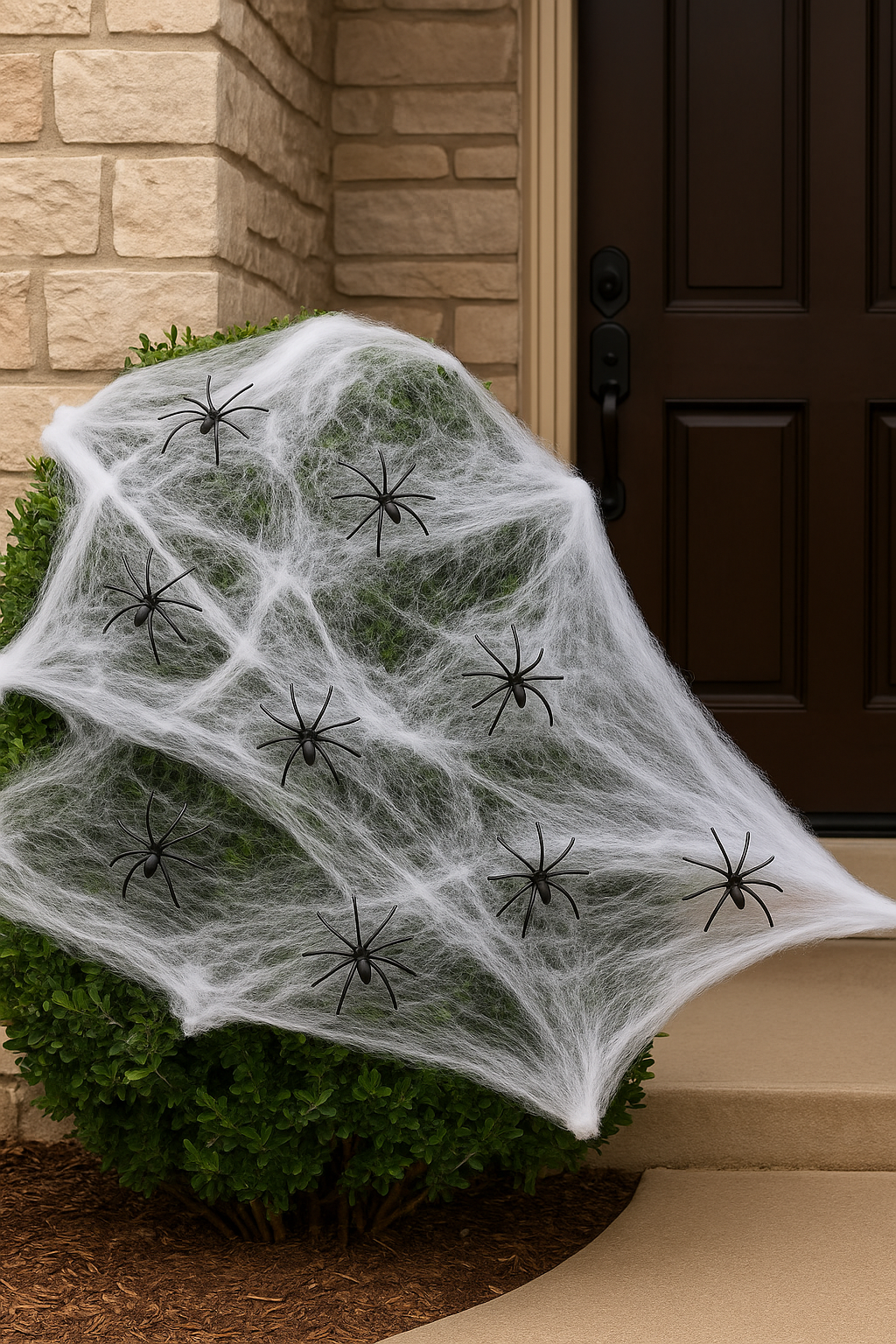 200 Soft Spider Webs Halloween Decorations Bonus with 10 Fake Spiders